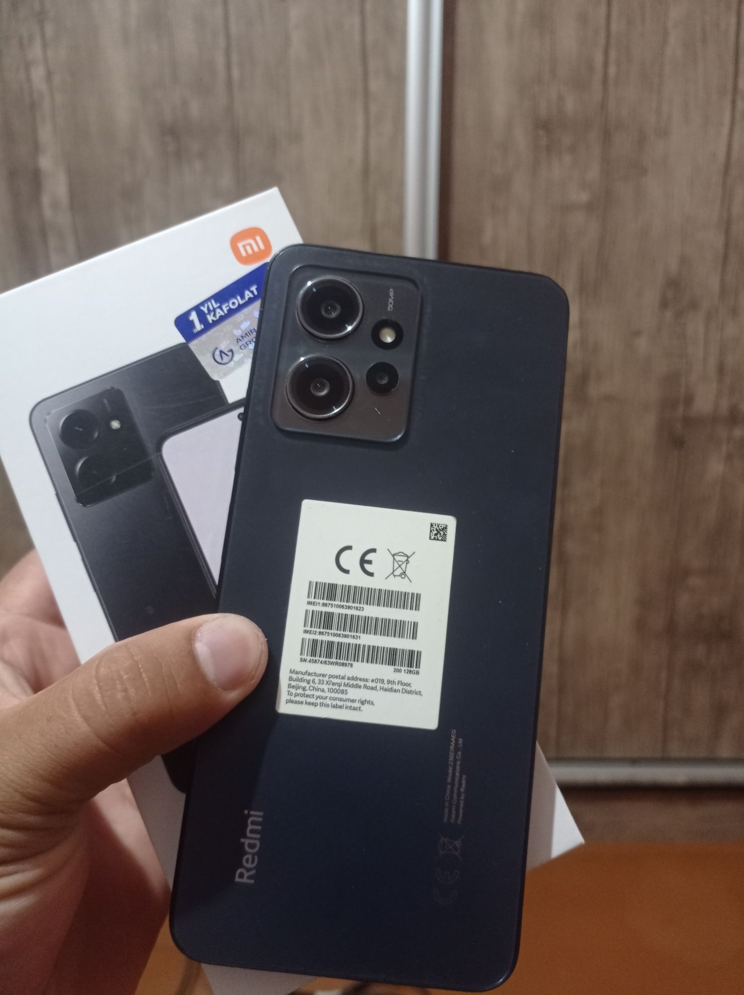 Redmi Note 12 hotira 128 , holati ideal , hech narsa alishmagan , kar