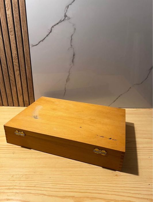 Set jocuri clasice in cutie de lemn - 6 jocuri in 1.