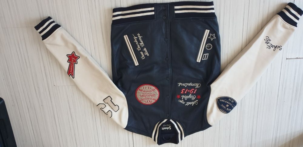 Schott NYC Teddy Avec Badges Leather / L  НОВО! ОРИГИНАЛ! Ест. кожа!