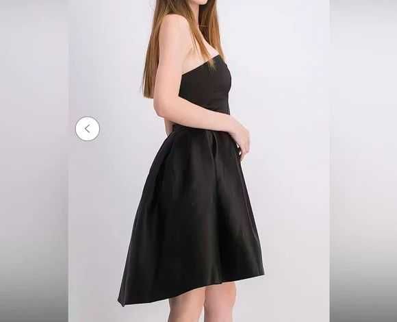 Rochie de ocazie neagra strapless