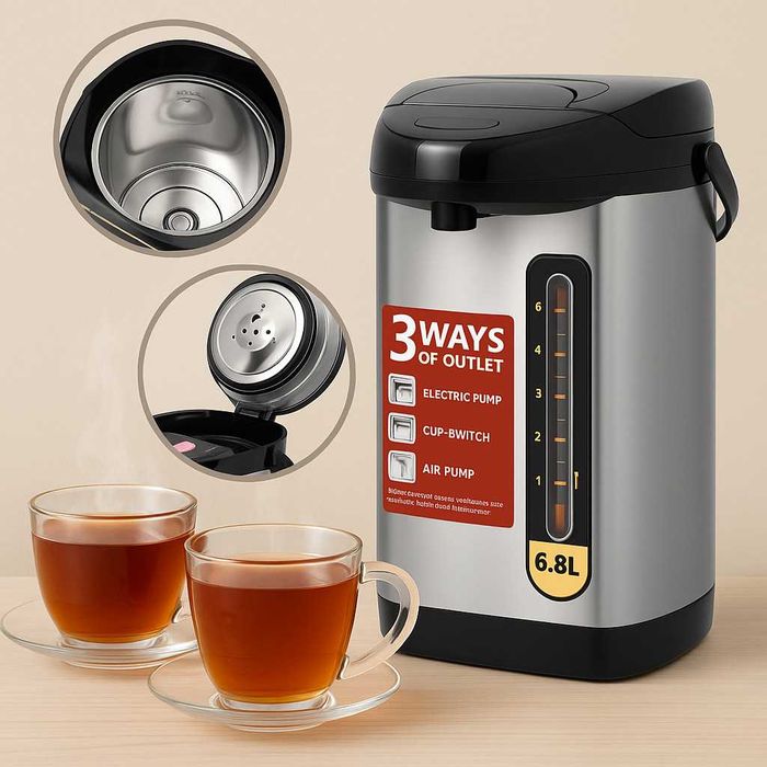 Homestar HS-WD5 – Електрически диспенсър за вода,кафе,чай,6.8л, 2000W)