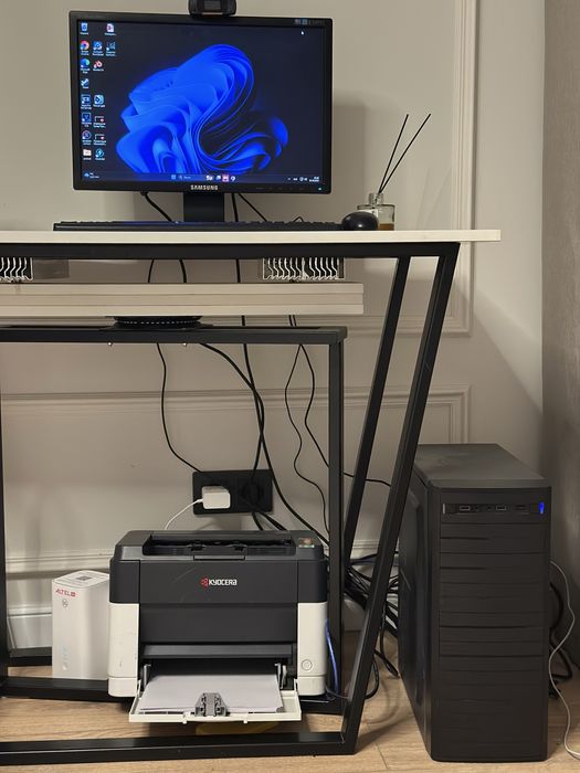 компьютер с принтером