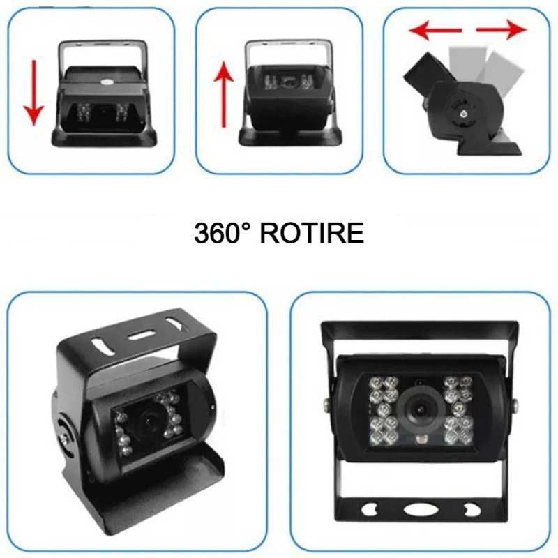 Camera marsarier cu infrarosu, 12 - 24V, cablu 10m dube, camioane, bus