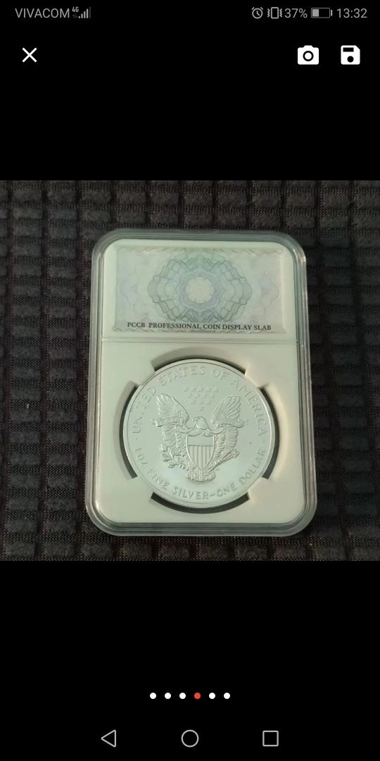Сребърни долари проба 999.9 сребро 1 унция