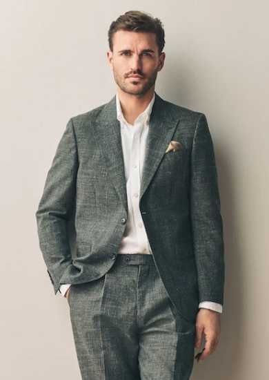 Sacou blazer 54 XXL premium DIGEL lana moale respirabila verde