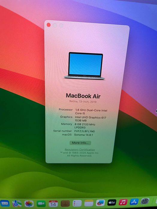 13" Core i5 MacBook Air А1932 (2019) Space Grey