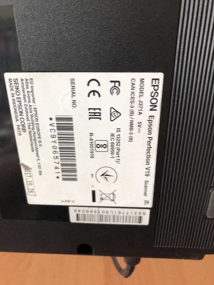 сканер Epson Perfection V19, модель J371A