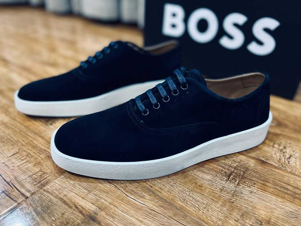 Hugo Boss оксфорды из натуральной замши