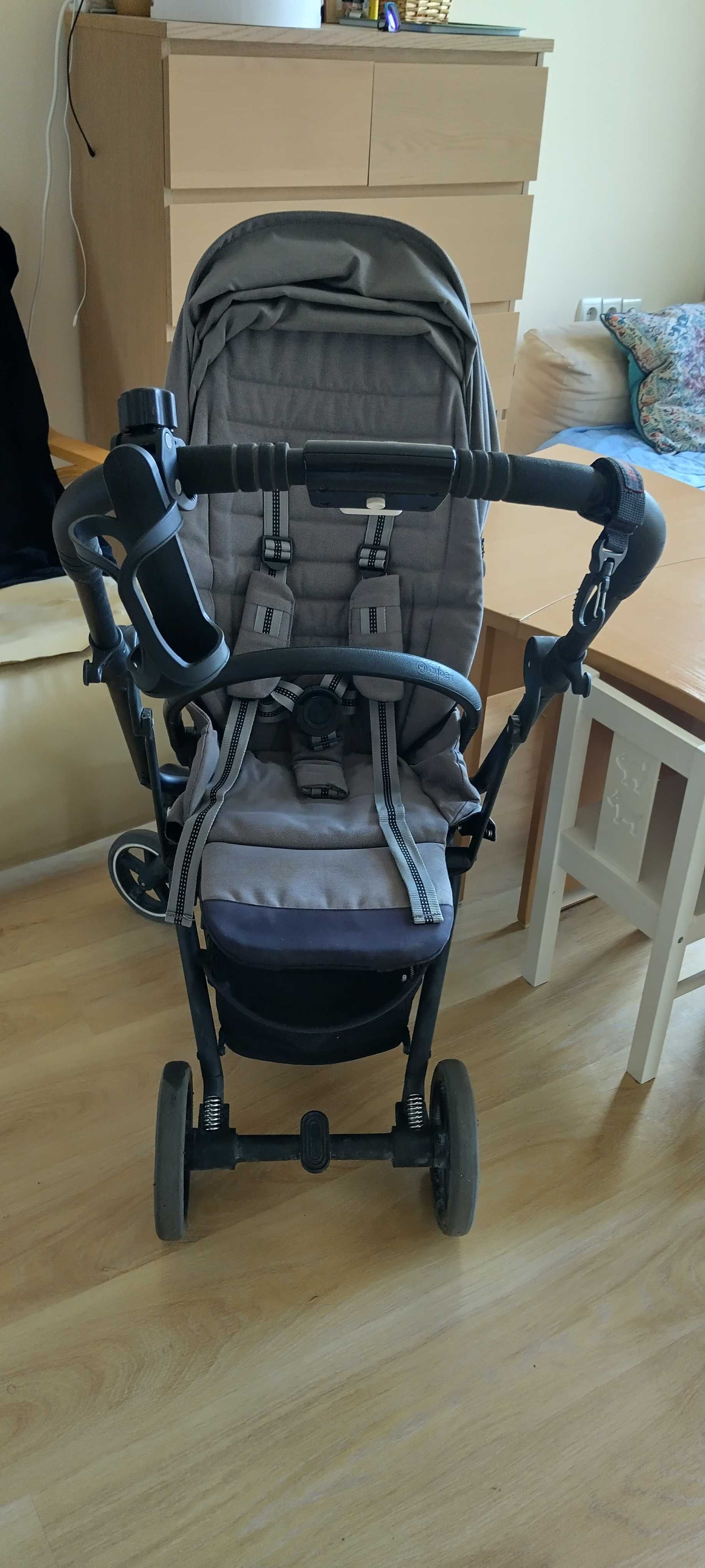 Бебешка количка Cybex Eezy S Twist + 2 в цвят soho grey
