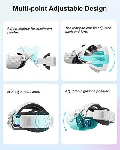 Нова HINOVO VR лента с батерия 6000mAh за Quest 2 комфорт и стабилност