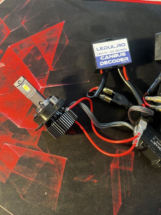 Set LED H7 Night Lusmar Breaker + adaptoare – noi, fără cutie!