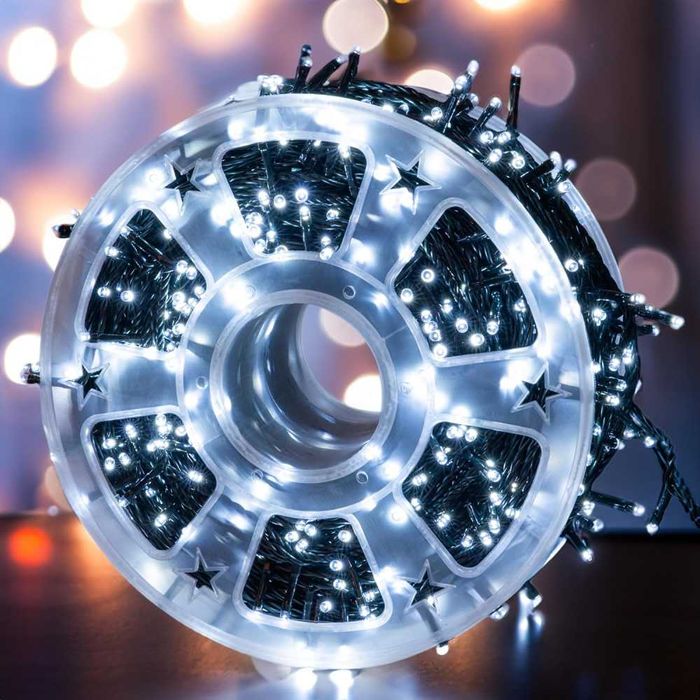 Instalatie de Craciun LED 100m/480 (Alb Cald/Rece/Multicolor/Albastru)