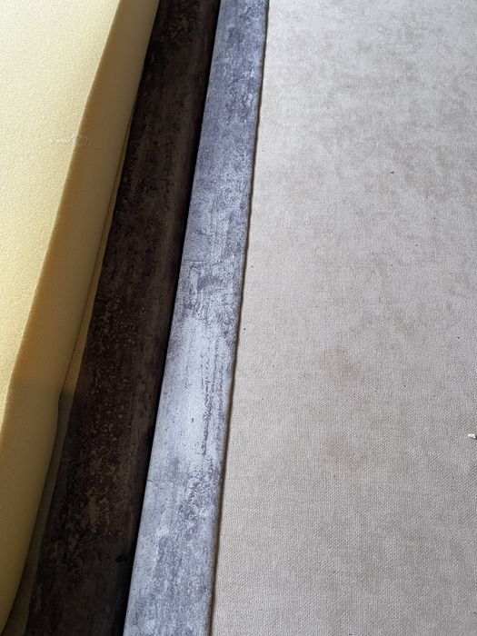 Pat 90x200 , material panoplie catifea gri somiera catifea gri