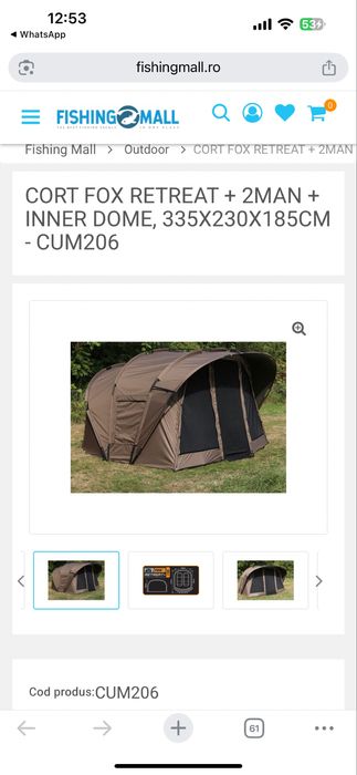Cort Fox Retreat+2 man+inter dome 335/230/180 cm