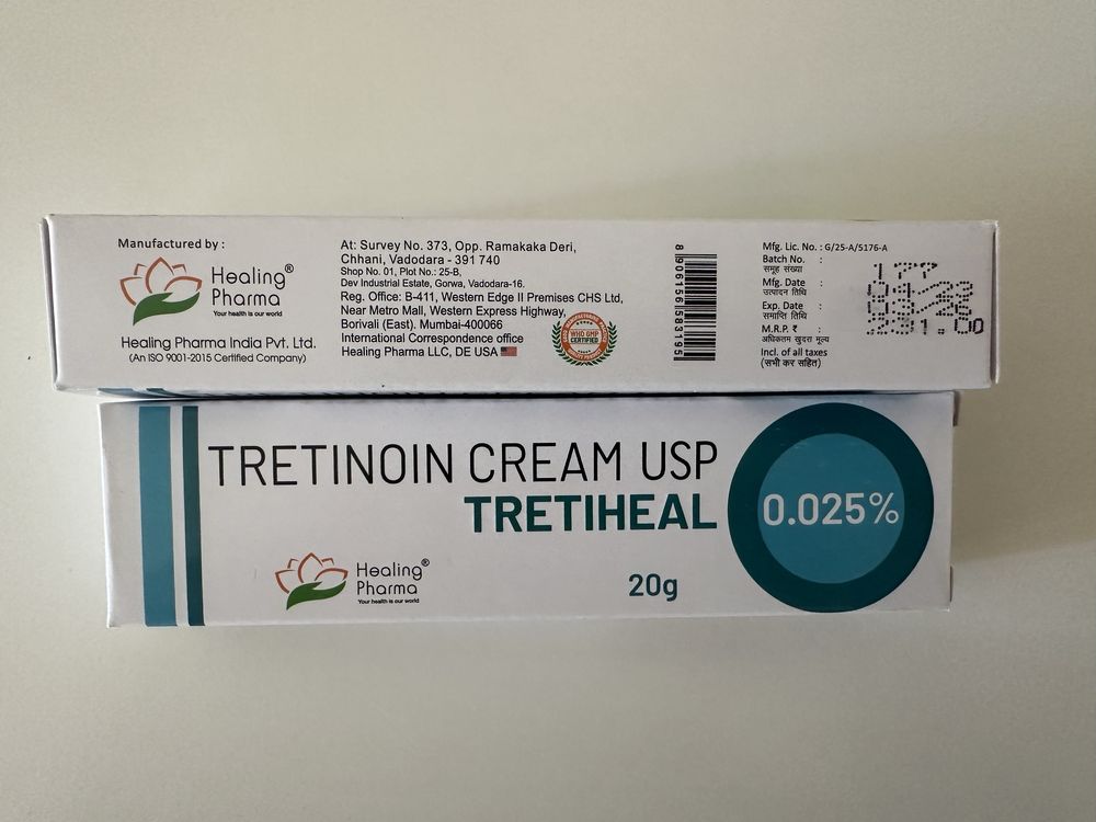 Crema 0.025% 20gr Tretiheal Healing Pharma