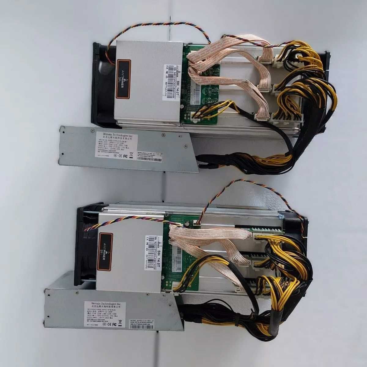 ТОП ЦЕНА! НАЛИЧНИ само 2 бр. Bitmain Antminer S9 13.5TH+ захранване