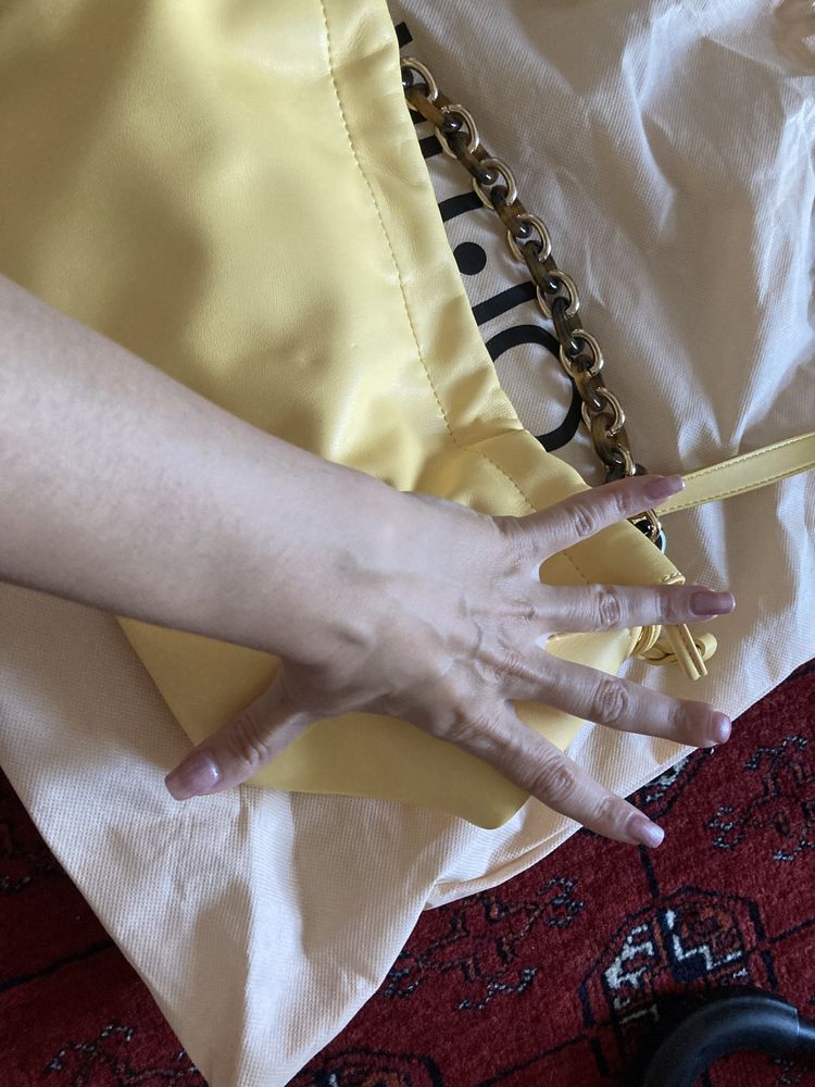 Liu Jo жълта чанта с два вида дръжки