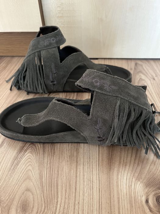 Sandale din piele intoarsa Catarina Martins