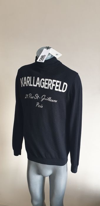 Karl Lagerfeld Merino / Wool /  M НОВО! ОРИГИНАЛ! Мъжки Пуловер Поло!