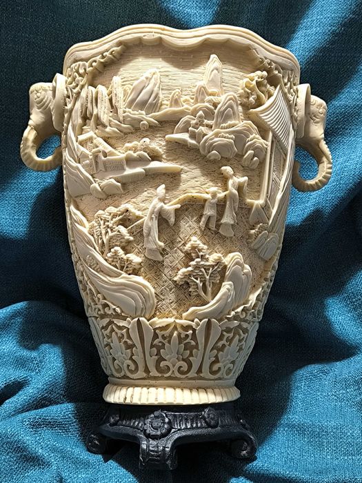 vaza deosebita Asia arta veche antichitati statuie decoratiuni
