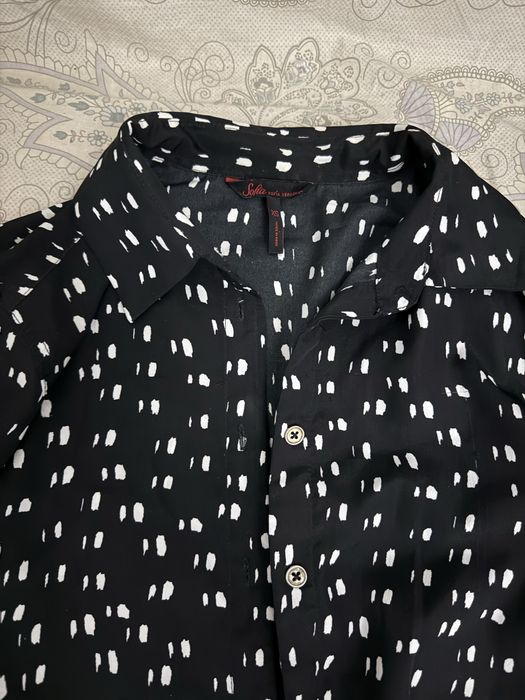 Рубашка черная в клетку