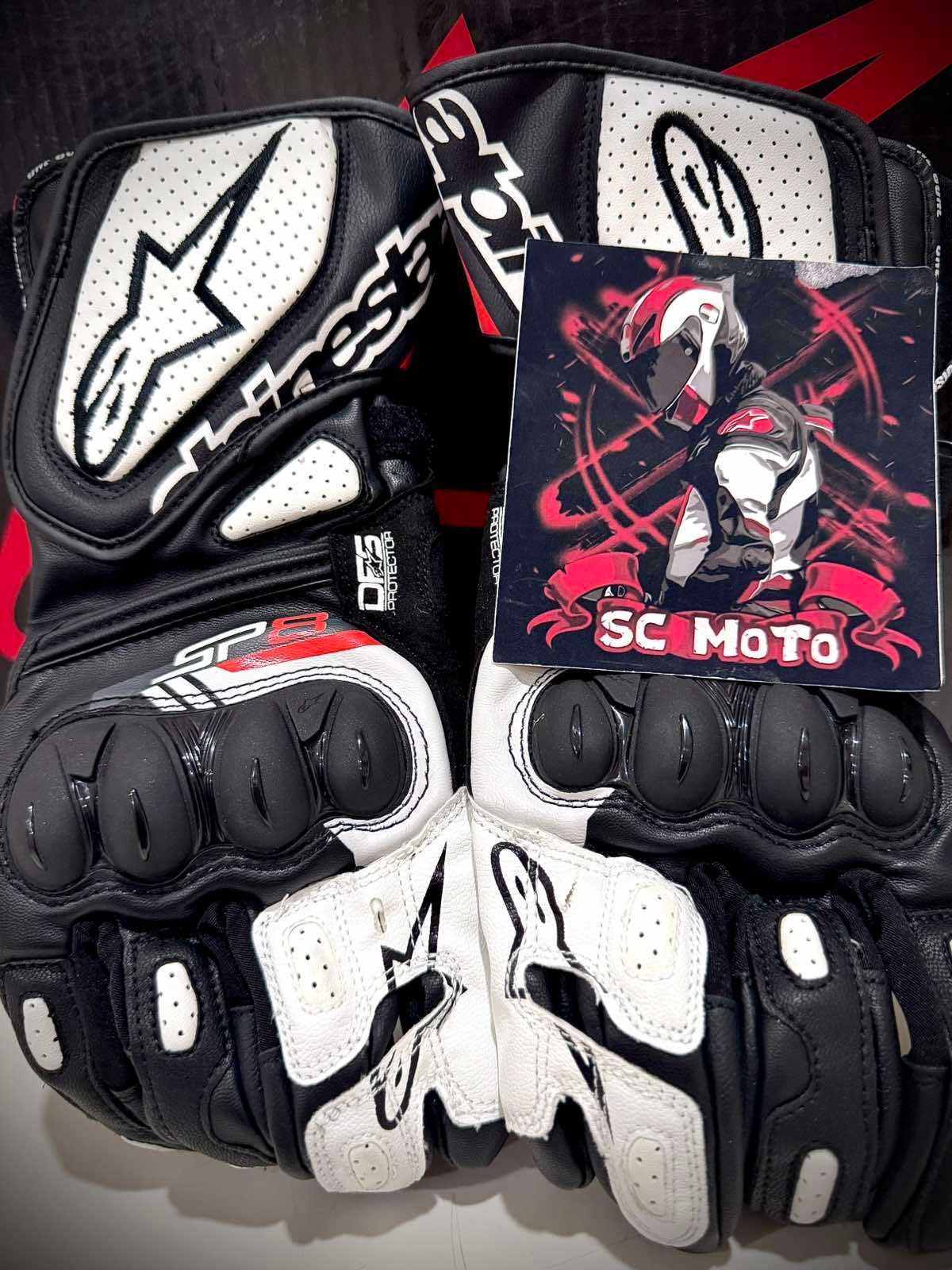 НОВИ Кожени Мото Ръкавици Alpinestars SP-8 V3 размери Л ХЛ