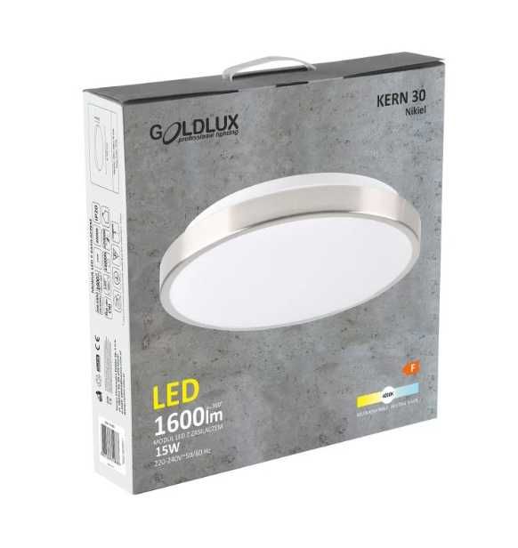 Plafoniera LED Kern, D 30 cm, 15 W, 1600 lumeni, 4000K, argintiu