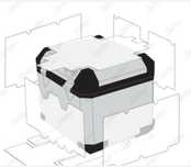 Kit folie protectie top case si side case aluminiu BMW GS,GSA