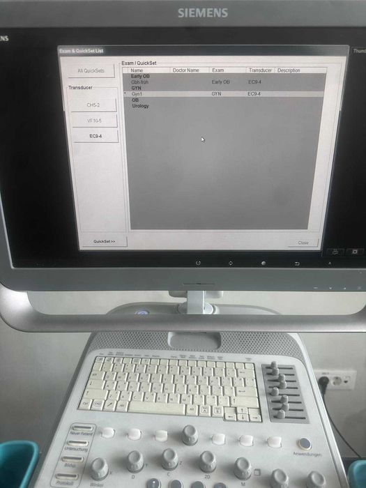 Ecograf Siemens ACUSON NX2