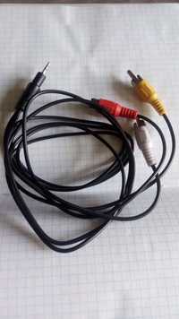Шнур кабель провод переходник Jack 2.5 mini jack тюльпаны Audio Video