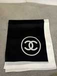 Esarfa Chanel matase neagra