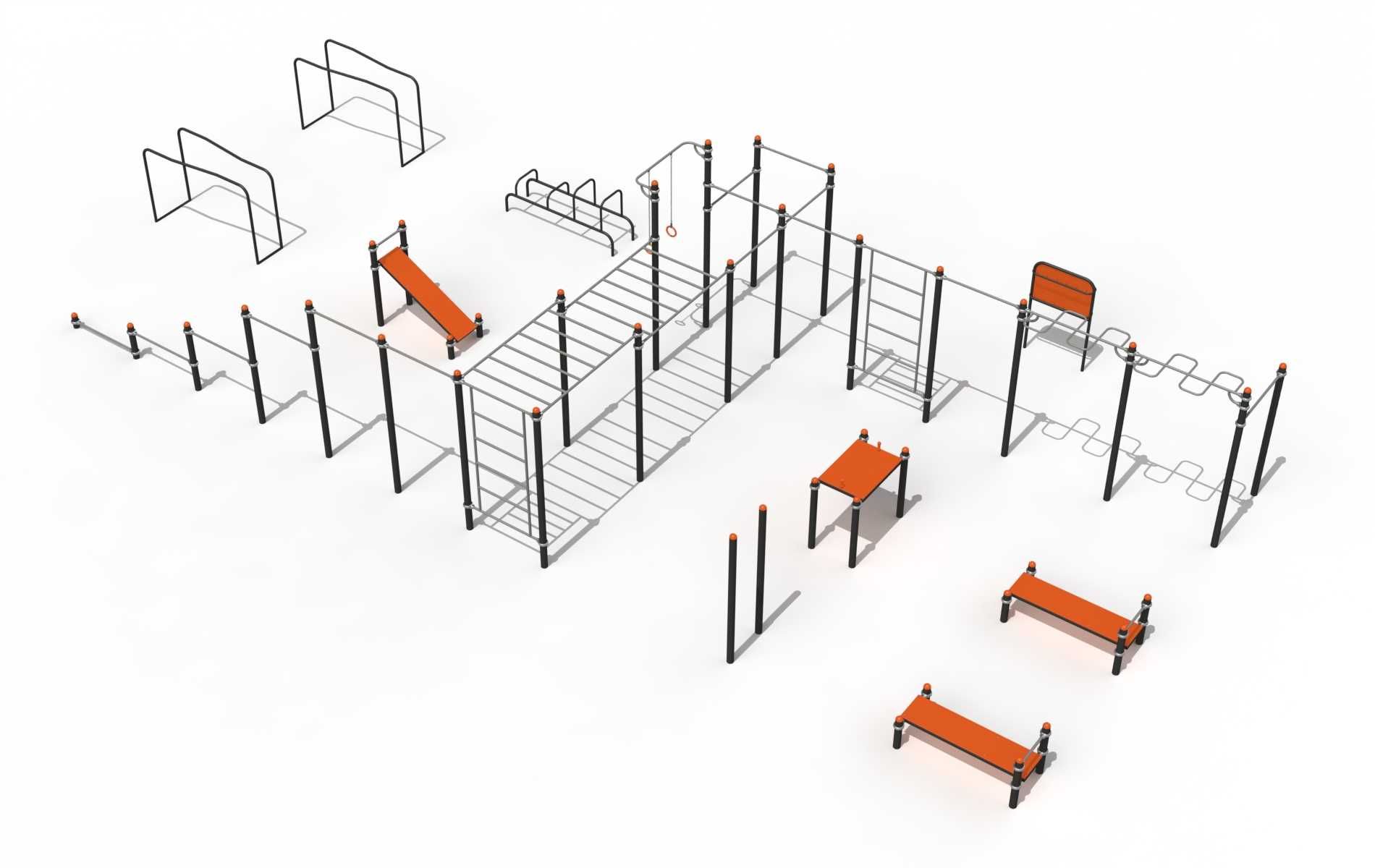Aparate fitness in aer liber, complexe StreetWorkout de la 2379 lei