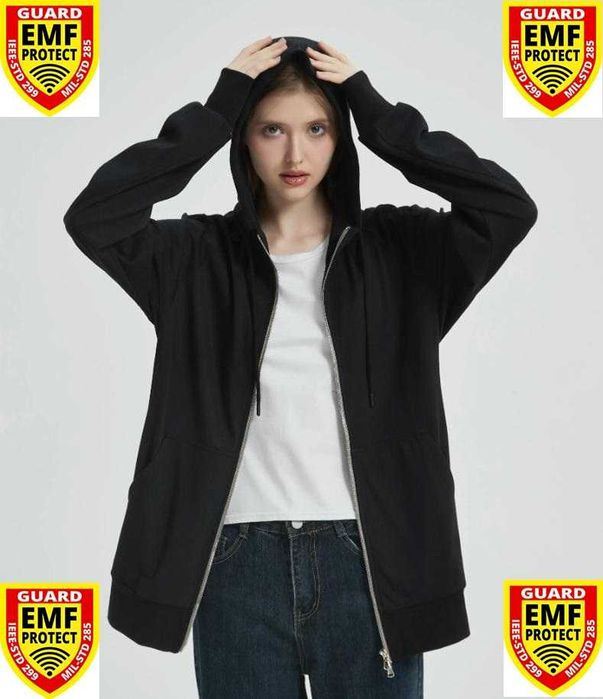 Екраниран Суичър от Сребърни Нишки Защита от Електромагнитно Излъчване