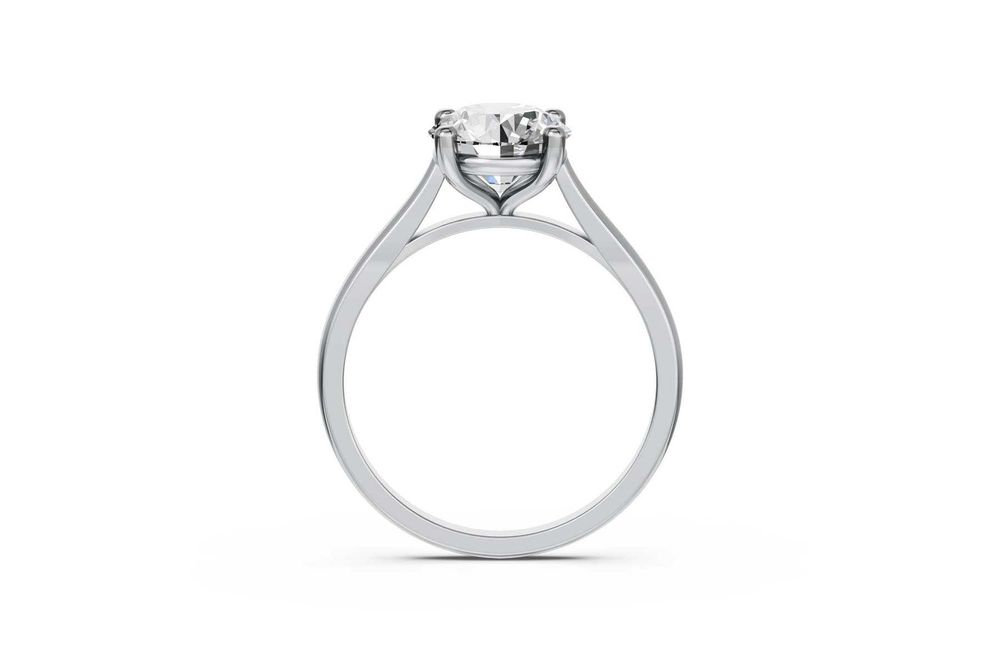 Inel cu diamant 2.00ct F-G / VS – Aur alb 14K – IGI Certificat