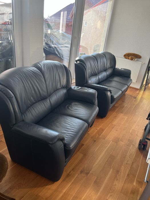 Set canapea canapele 3 - 2 - 1 piele