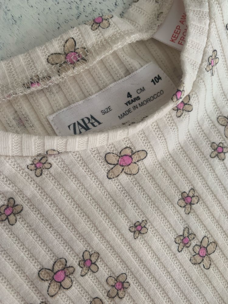 Рокля с къс ръкав за момиченце Zara