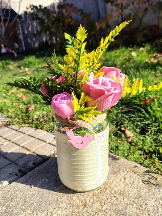 Украса от сапунени цветя