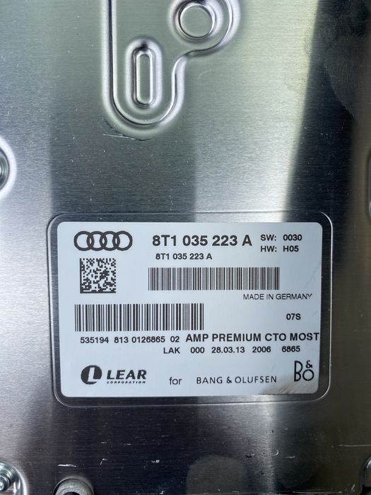 Amplificator sunet Bang Olufsen Audi A5 2013