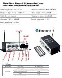 Vand amplificator audio 2 x20w compatibil auto