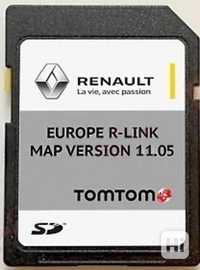 Сд Карта 2024 Renault Carminat TOM TOM live R-Link Sd Card TomTom