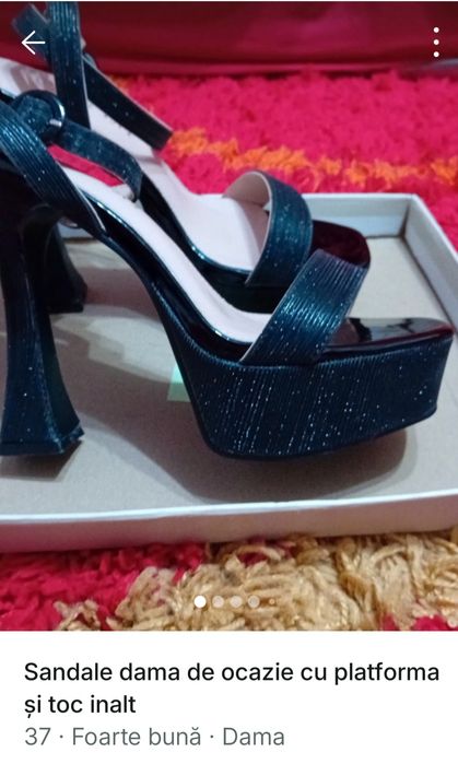 Sandale dama cu platforma și toc inalt