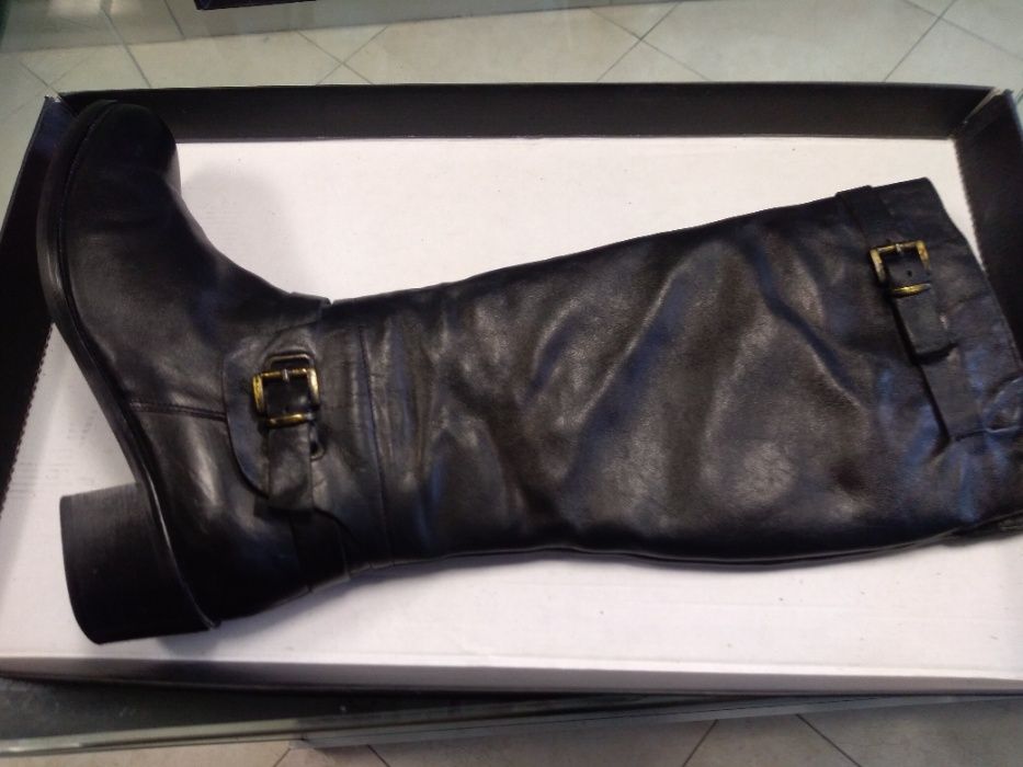 Зимни ботуши естествена кожа (размер 40, ток 4,5 см)