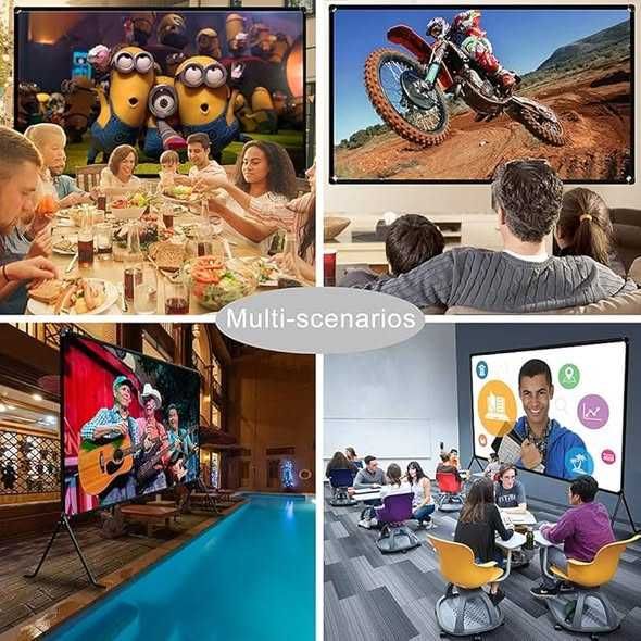 Ecran de proiecție (150 inci), ecran de proiecție cu suport 16:9 HD