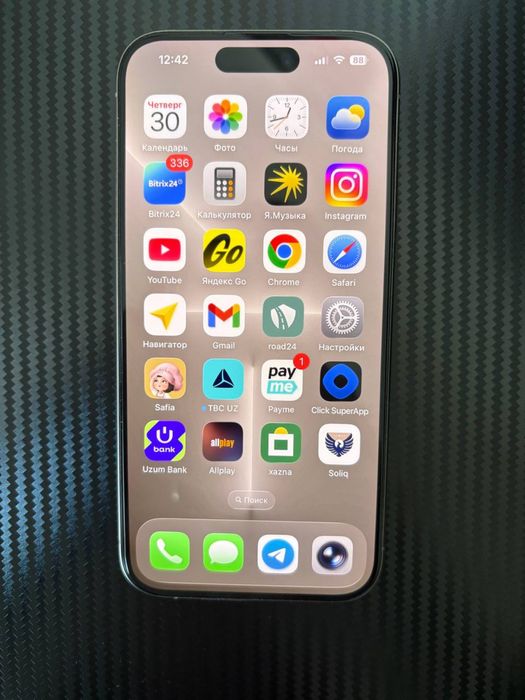 Продам iPhone 15 Pro 128gb natural titanium battery 92%