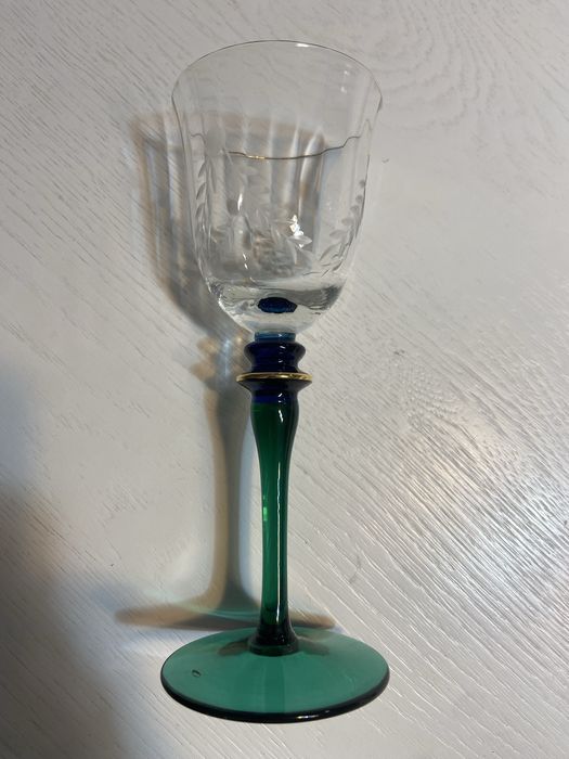 Pahare Cobalt Crystal Wine cu picior