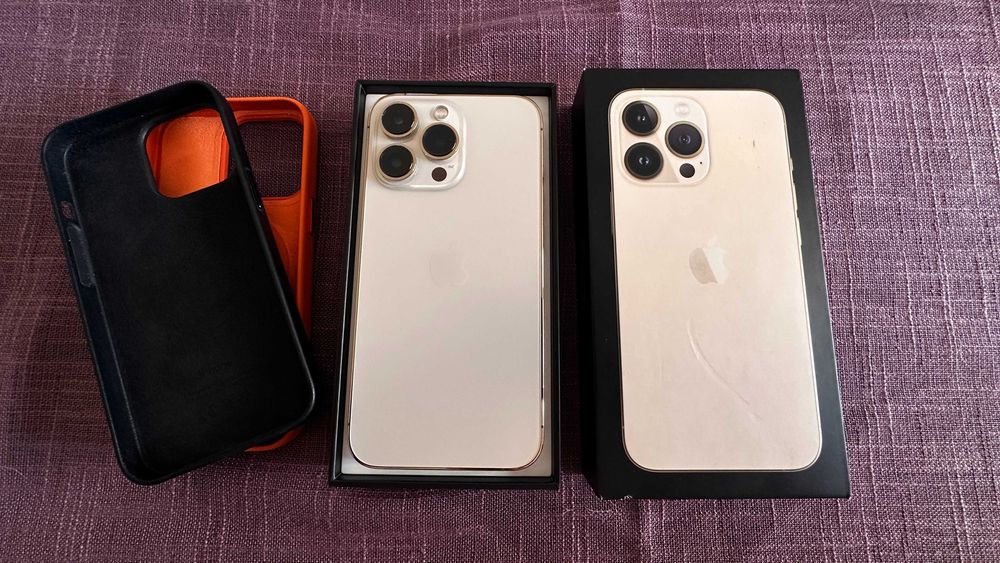 iPhone 13 Pro 256GB Gold – отлично състояние, с кутия