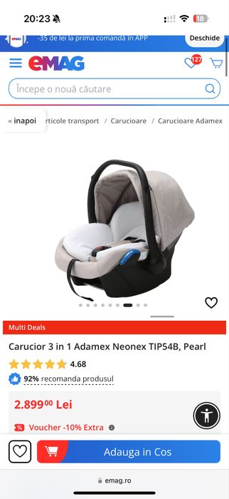 Carucior 3 in 1 Adamex Neonex