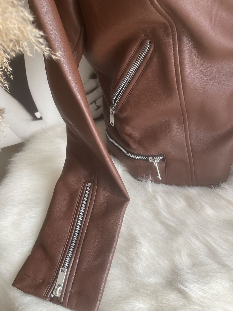 Geaca piele ecologica amrca MANGO