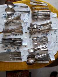Vesela,  linguri,  furculițe, etc vechi, alpaca argintata