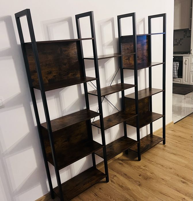 Biblioteca 14 rafturi, stil industrial